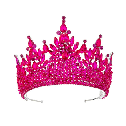 Luxurious Bride Wedding Hair Accessories Beauty Pageant Headpiece Crystal Handmade Bridal Tiara for Women