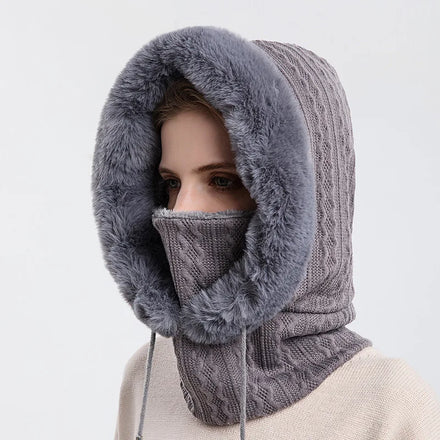 100% Cotton Ski Face Mask with Needle Detection for Cold Weather Winter Men 52 Head Circumference Warm Hat Brand