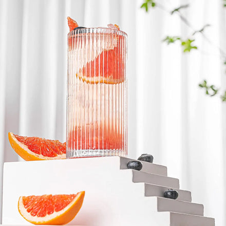 Summer Drinking High-value Transparent Classic Design Wine Glasses Highball Cocktail Glasses for Camping Trip