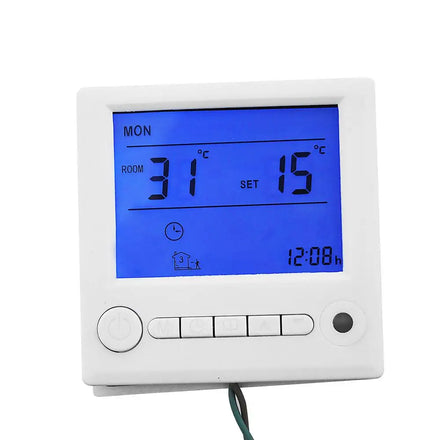25A LCD Display Electric Heater Temperature Sensor Flush Mounted Heating Digital Smart Home Thermostat