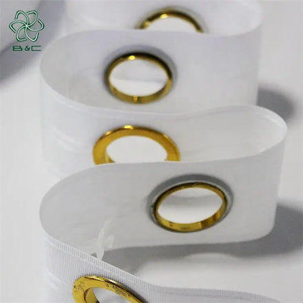 Wholesale Eco-Friendly Polyester Simple Classic Durable Plastic Eyelet Ring Curtains Bedroom Window Decoration Includes Curtain