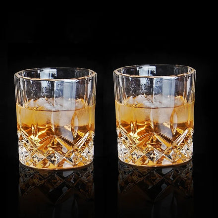 Old Fashioned Clear Whisky Glasses Cups 220ML Crystal Glass/drink Rock Shot Glass Whiskey Cup for Cocktail Scotch Spirits