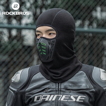 ROCKBROS Winter Warm Fleece Balaclava Black with Mask Full Face Cover Multifunctional Windproof Custom Ski Maskss Balaclava
