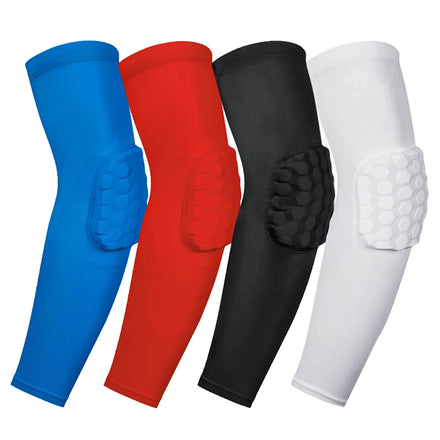 Anti-Collision Sport Protection Elbow Brace Honey Comb Arm Sleeve Elbow Pads Basketball Shooter Sleeves