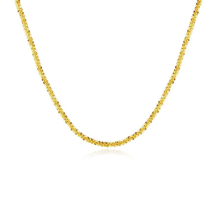Minimalist No logo Pendant Simple Necklace Waterproof Platinum 18k Gold Plated Necklace 925 Sterling Silver Chain Necklace Jewel