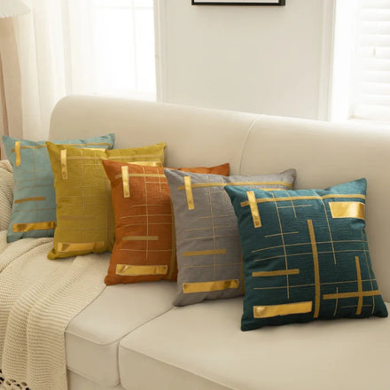 Luxury Living Room Sofa Cushion Bedside Pillow Chair Back square Flannelette Elegant Cushion Cover