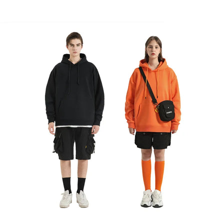 2024 360gsm Plus Size Men's Hoodies Sweatshirts Quality Oversize Hoodie Custom Design 360 Gsm Hoodies