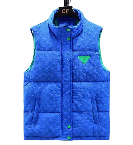Men's Outdoor Warm Waterproof Custom logo Padded Down Vest Boys Winter Oem Quilted Puffer Print Vest