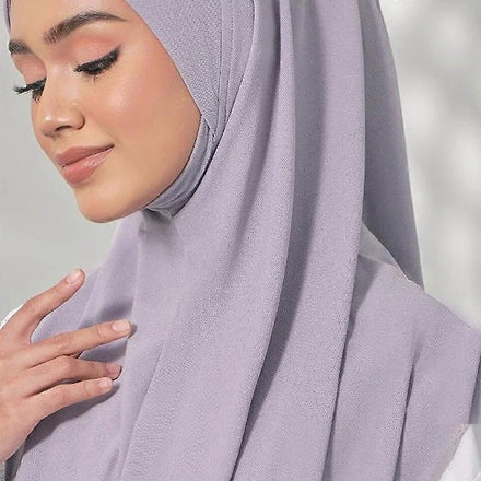 Wholesale Ladies Easy Pull-on Head Scarf Big Size Instant Hijab Slim Face Bonnet Summer Wear Islamic Scarf 1 Piece Amira