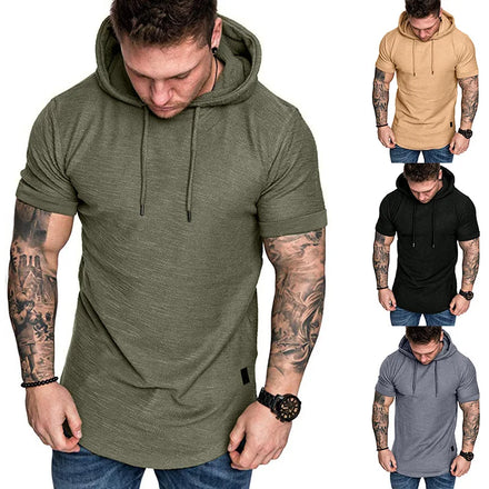 Mens Lightweight Workout Athletic Hoodie Sport Sweatshirt Hoodies Casual Hooded T-Shirts Pullover Tee Tops Hipster Shirt