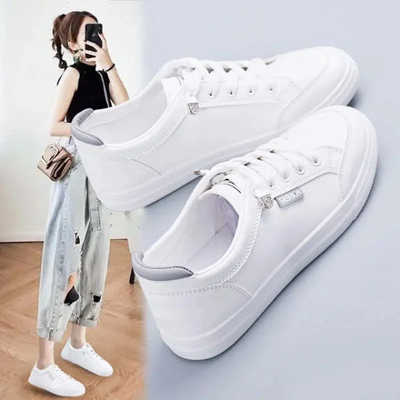 Autumn and Winter New Lovers Shoes White Canvas Shoes Casual Sports Shoes