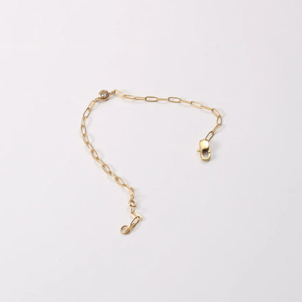 Fenny 18K PVD Gold Plated Simple Paper Pin Chain Round Zirconia Pendant Bracelet Stainless Steel Jewelry Wholesale