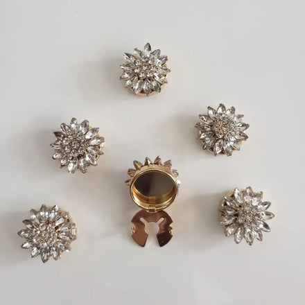 High Quality Jewelry Button Covers Removable Clip Button Cover Accessories Women Shirts Cufflinks Buttons