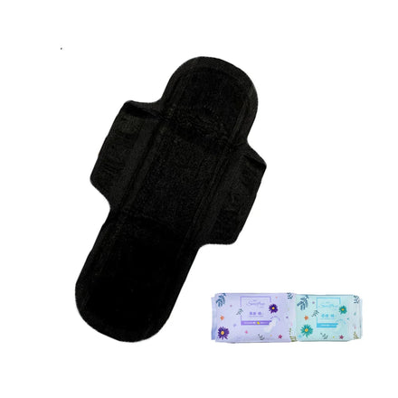 Best ultra Thin Disposable Menstrual Pad Black Sanitary Napkin Supplier