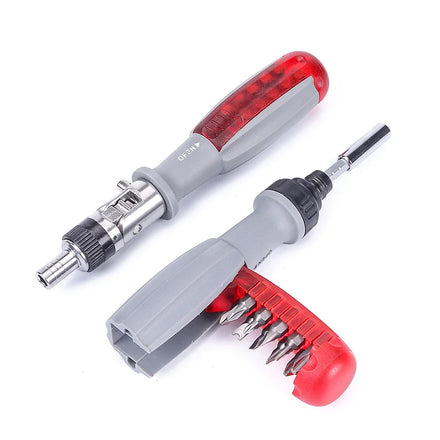Multi-purpose Ratchet Screwdriver Small One-word plum Blossom Combination Screwdriver Flat-mouth Screwdriver Complete Cross