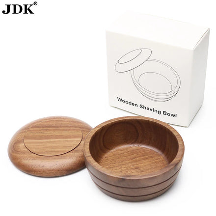 Eco Friendly Wood Shaving Bowl Travel Soap Container Barber Shave Brush Foam Bowl