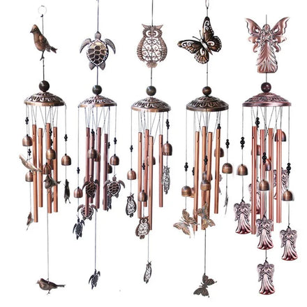 Outdoor Bird Wind Chimes with 4 Hollow Aluminum Tubes Metal Wind Bells for Home Patio Porch Garden Clearance S Hook