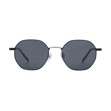 Fashionable UV Polarized Sunglasses with Square Flexible Titanium Alloy Frame Gold or Silver Color