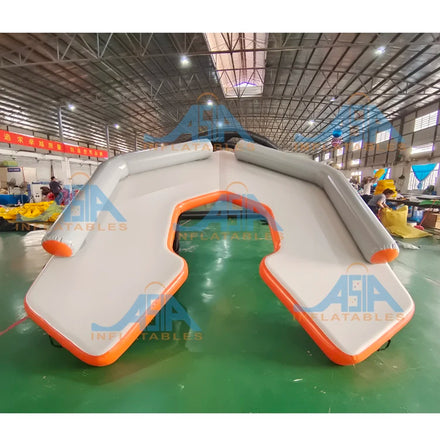 Inflatable Floating Platform Swimming Water Island /Drop Stitch Inflatable Jet Ski Dock Mat DWF Material for Boat