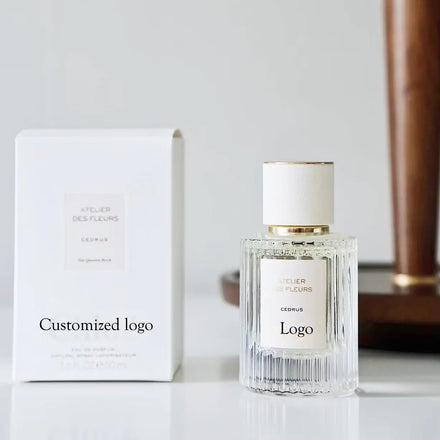 Free Sample Luxury Separate Perfume Bottle 30ml 50ml Empty clear Spray Perfume Glass Bottle
