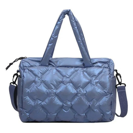 New Down Fluffy Bag Women's Quilted Space Cotton Tote Crossbody Shoulder Bag Custom Logo Puffy Travel Crossbody Eiderdown Bag