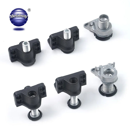Heavy-Duty Metal Furniture Glide Leveler with T-Nuts Adjustable Legs and External Thread for Living Room Furniture Leveler