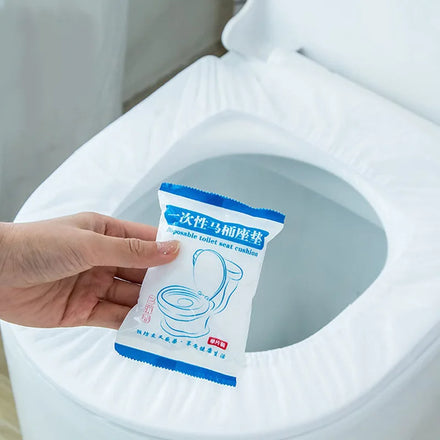 Portable Elastic Non-woven Fabrics Toilet Mats Disposable Toilet Seat Covers for Travel Hotel