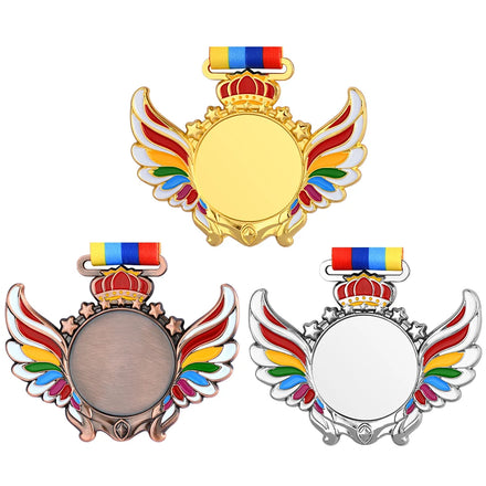 China Manufactures Wholesale Price Custom Medal 3D Blank Medals for Any Competition Kid's Award Badges Running Sports Prizes