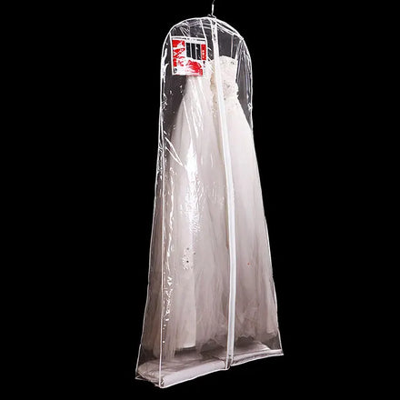 Hot Selling Pvc Garment Bag Hangers Pvc Garment Bag for Wedding Dress Transparent Clothes Bag Gown