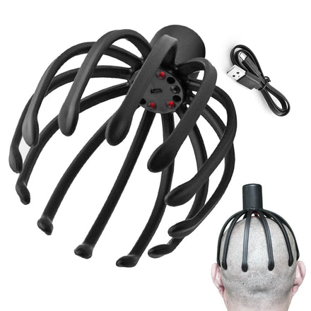 Portable Handheld Electric Scalp Massager ABS Claw Head Vibration Device for Stress Relax 1 Year Warranty