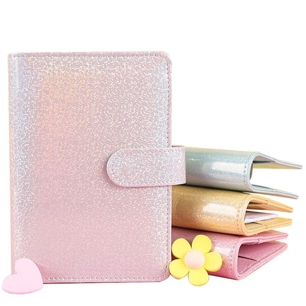 Custom A6 PU Leather Loose Leaf Personal Budget Binders Planner Notebook Binder Set with Magnetic Buckle Closure