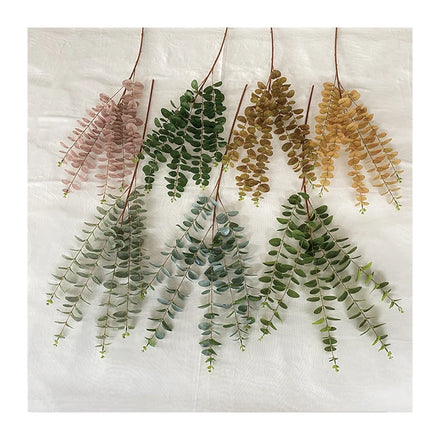Hot Top Seller 5 Branches 3D Printed Money Leaf Artificial Plant Tree Decor