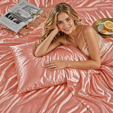 Custom Logo Luxury Soft Silk Satin Pillowcase Silk Satin Pillowcase for Hair and Skin Pillow Covers With Envelope