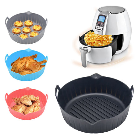 Custom Air Fryer Liner OEM Logo Printing Embossed Debossed BPA Free Silicone Liners Air Fryer Basket