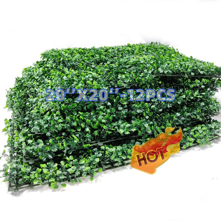Jungle Boxwood Hedge Wall Panels Eco-friendly Plastic Plants Faux Artificial Plant Grass Wall Anti-uv External Grass Wall Green