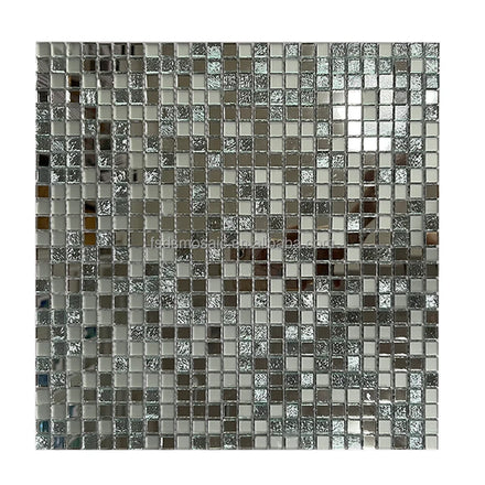 Abstract Home Decor Silver Color Mosaic Tile Kitchen Backsplash Living Room Facets Beveled Diamond Mirror Glass Mosaic