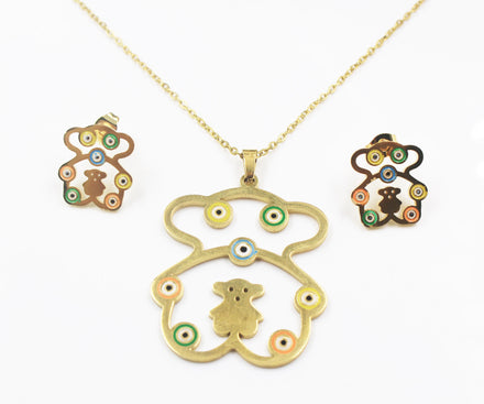 BMZ 2025 Stainless New Arrival 4 Pis Together Fashion love Pendant Necklace