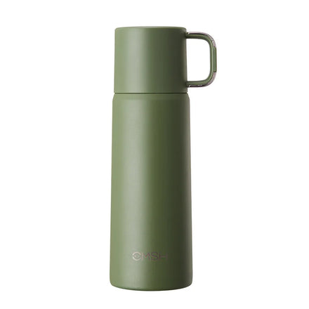 500ml Portable Water Cup Male and Female Design Stainless Steel 304 Vacuum with Tea Cup Cover for Business Gifts