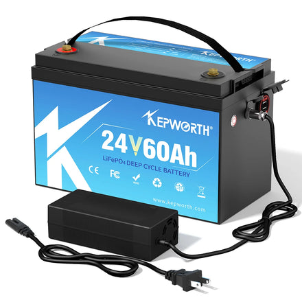 EU/US Stock Kepworth 24v 100Ah Lifepo4 Battery 24v 60Ah 24v 120Ah Lithium Iron Phosphate with BMS for RV/solar System/Yacht/Golf