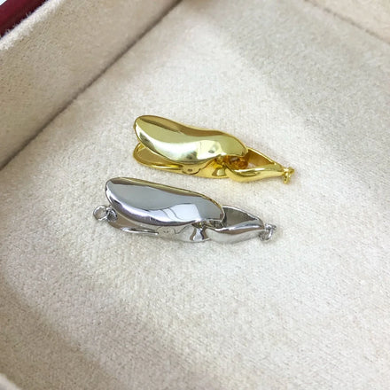 C259 925 Sterling Silver 18K Gold Plated Pearl Clasp for Jewelry Wholesale Metal Cord Ends Clasp Necklace or Bracelet Clasp
