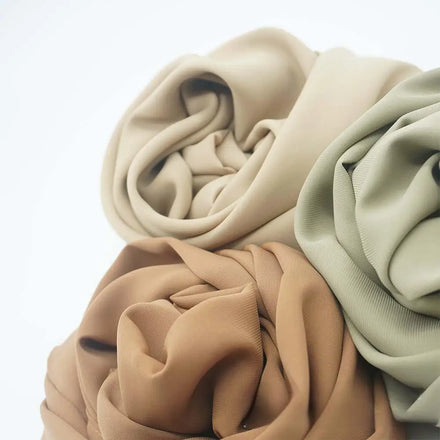 Wholesale Borong Tudung Jersey Hijab Scarf Plain Head Wrap Women's Muslim Veil Voile Chiffon for Autumn Season