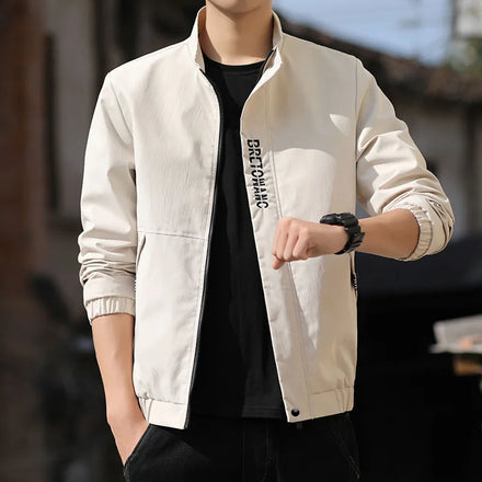 2023 Men's Korean Version Trend Spring Autumn Winter New Slim Youth Thin Handsome Jacket