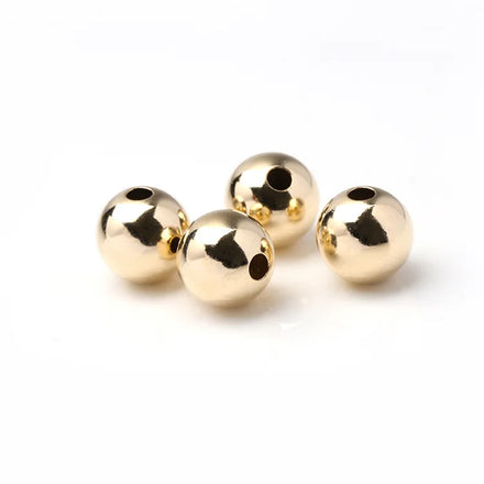 Premium Real 14K Gold Spacer Beads for Jewelry Components Making Gold Filled Beads
