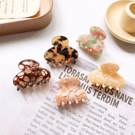 High Grade Acetic Acid Small Grip French Vintage Floral Hairpin