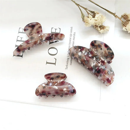 Korean Vintage Hair Claws Clamp for Women Large Size Geometric Acrylic Square Hair Clips