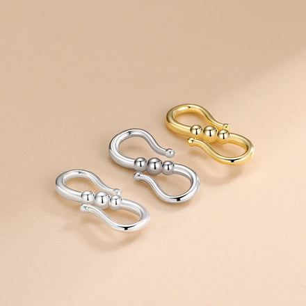 High Quality 925 Sterling Silver S Shaped Connecting Clasp Simple Chain Clasp for Necklace Bracelet Making Accessories