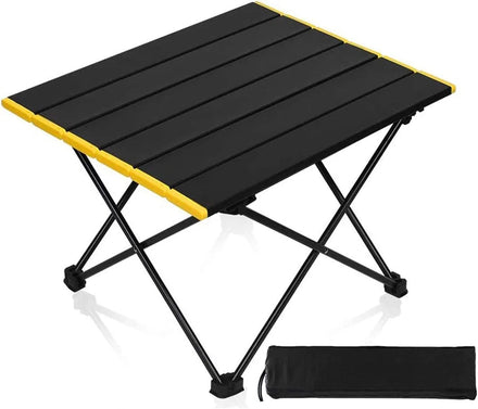 Woqi Compact Camping Aluminum Folding Table With Carry Bag Outdoor Folding Portable Picnic Camping Table Lightweight Compact