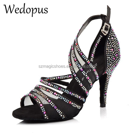 Wedopus Hills Dance Shoes Personalized Color Without logo Rhinestones Dancing Sandals