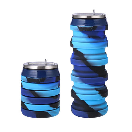 Manufacturer Top Seller 2026 Collapsible Silicone Water Bottles Bpa Free Outdoors Sports Foldable Water Bottle for Kids