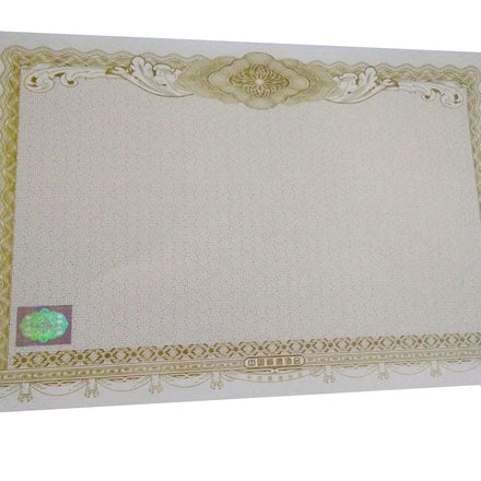 120gram Security UV Fibers Hologram Certificate Custom Design Brochure Printing